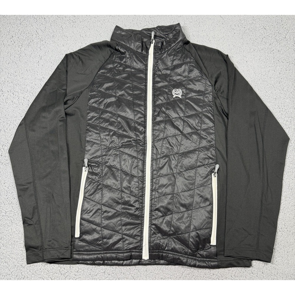 Cinch‎ Jacket Mens XL Black Quilted Softshell Full Zip Lightweight MWJ1024000